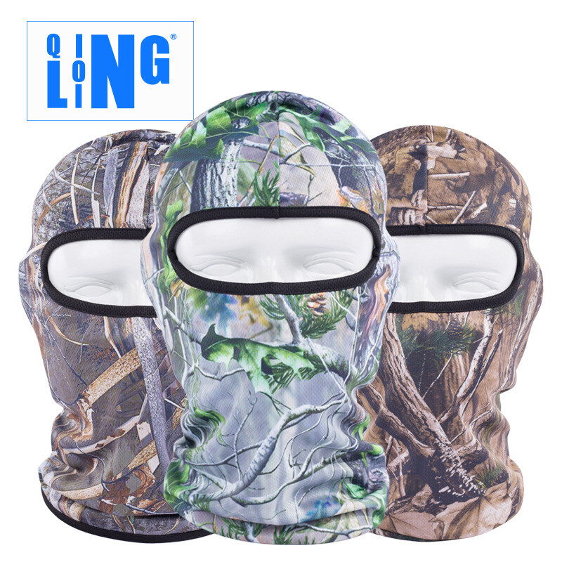 青龙林户外骑行钓鱼狩猎头套 丛林迷彩的科技守护